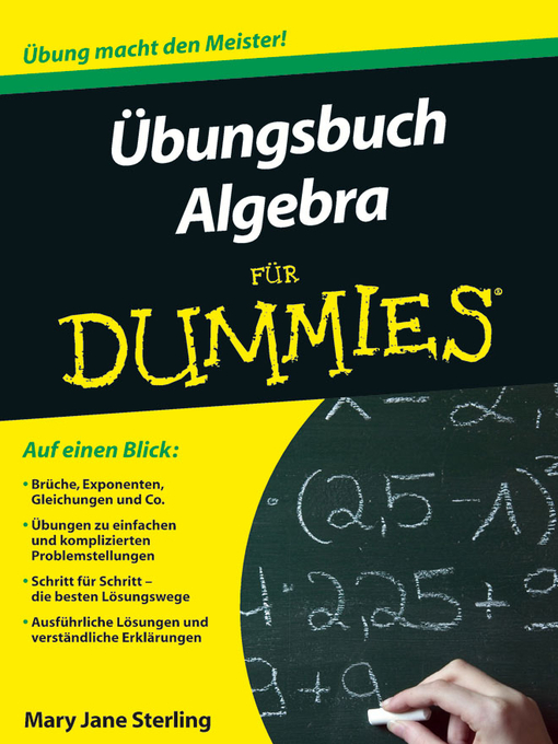 Title details for Ubungsbuch Algebra für Dummies by Mary Jane Sterling - Available